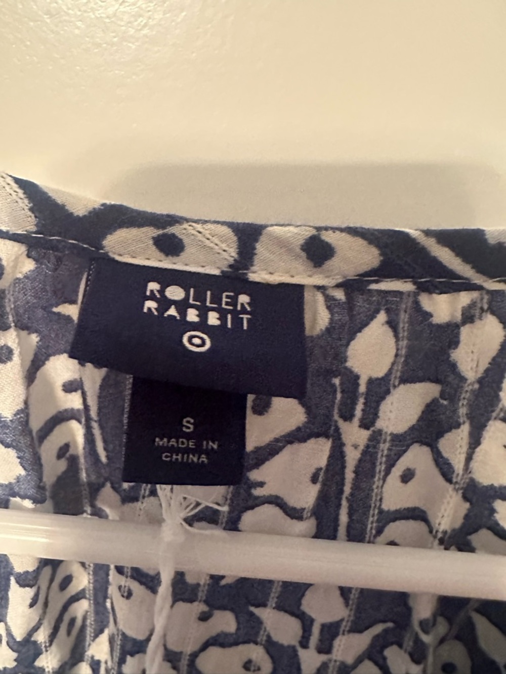 Roller Rabbit x Target Women's Blue Tie-Front Top NWT - Picture 3 of 3